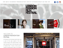 Tablet Screenshot of londonfashionfilmfestival.com